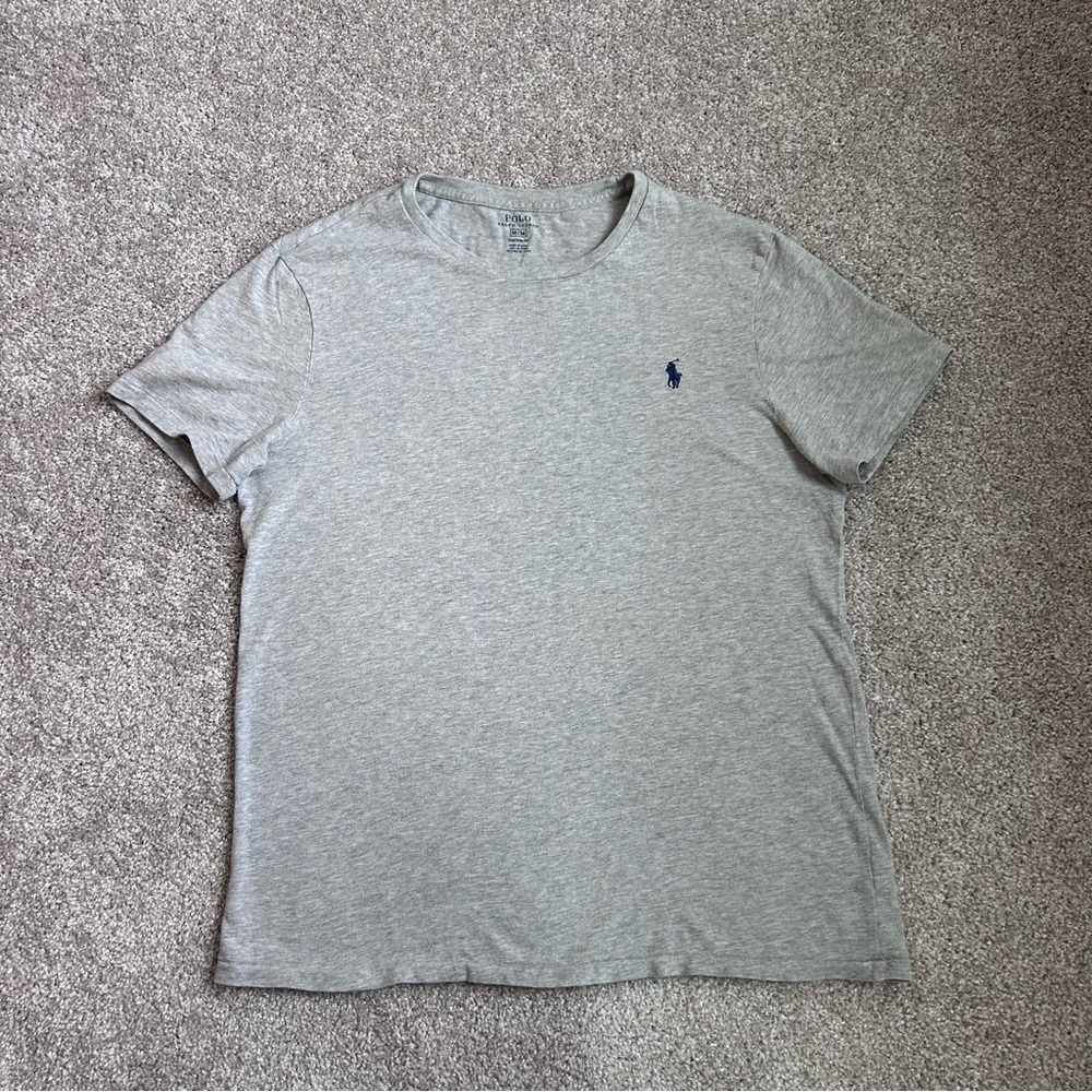 Polo Ralph Lauren Custom Fit Short Sleeve T-Shirt Gray Size Medium